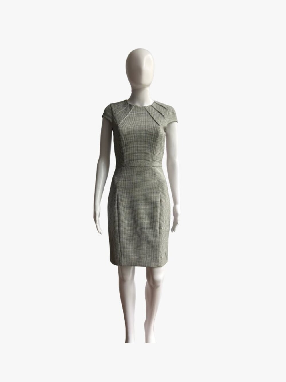 H&M Grey Houndstooth Sheath Dress